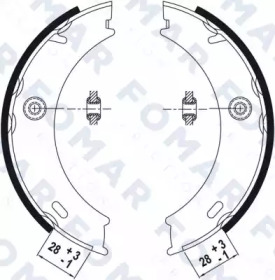 Комлект тормозных накладок FOMAR Friction FO 9022